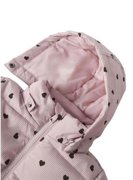 Casaco acolchoado Name It Monday rosa para menina