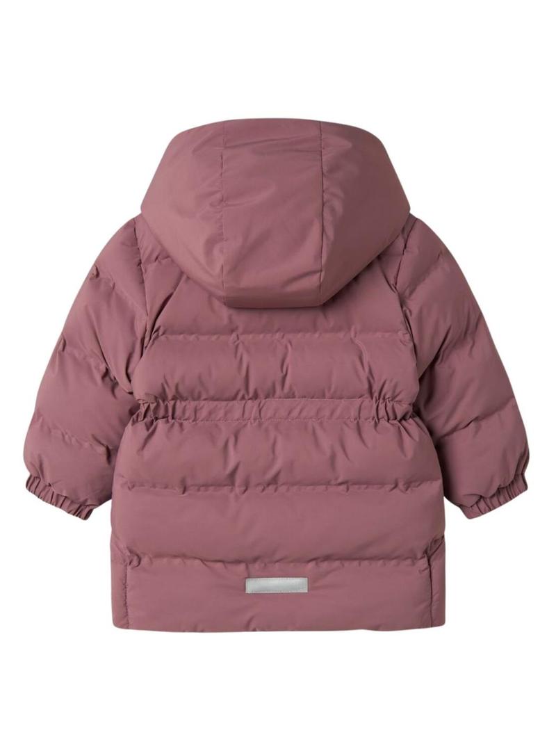 Casaco acolchoado Name It Musk rosa para menina