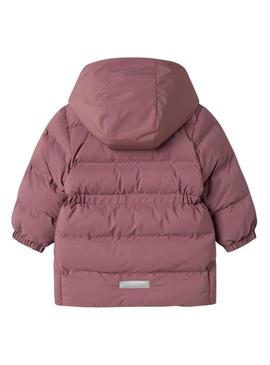 Casaco acolchoado Name It Musk rosa para menina