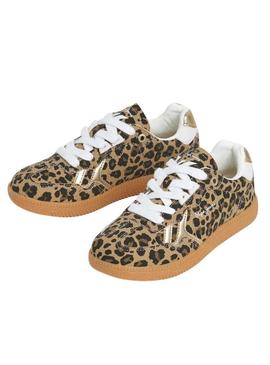Sapatilhas Pepe Jeans Ball animal print para menina.