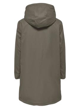 Capa de chuva Only Sally preta para mulher.