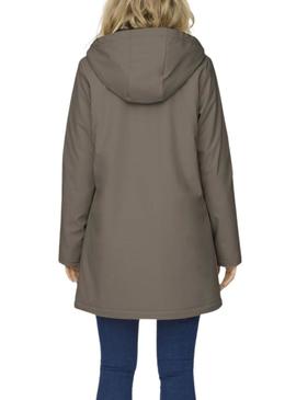 Capa de chuva Only Sally preta para mulher.