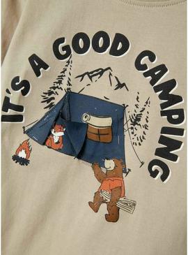 Camiseta Name It Molen bege para menino