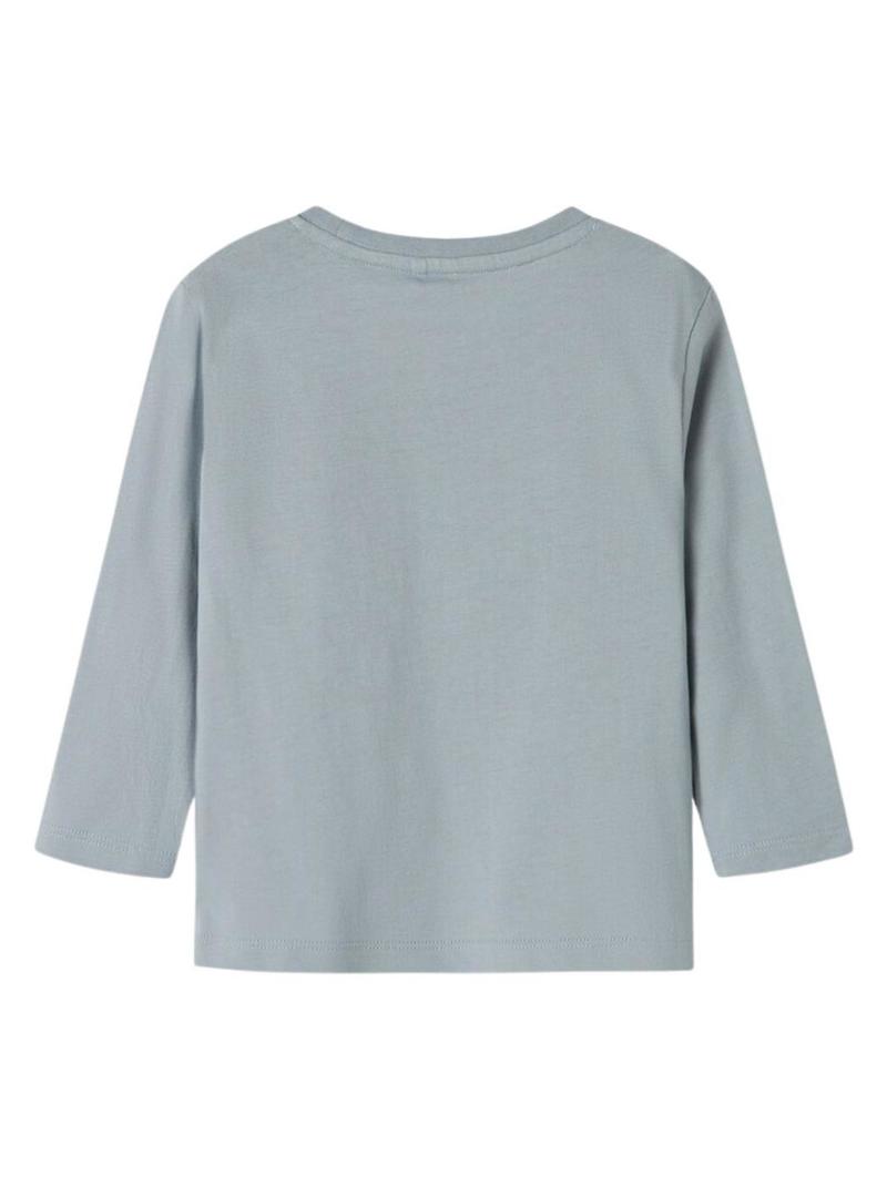 Camiseta Name It Molen azul para menino.