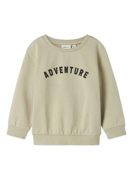 Moletom Name It Mosman bege para criança.