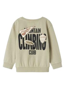 Moletom Name It Mosman bege para criança.