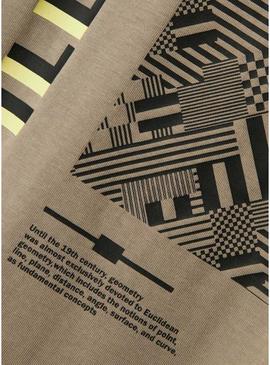 Camiseta Name It Mobay bege para menino