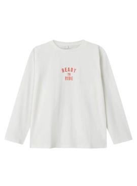 Camisola Name It Morson branca para menino.