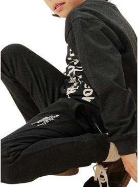 Calça Name It Molaf jogger preta para criança