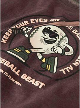 Moletom Name It Molaf granate para menino.