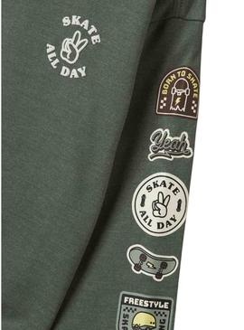 Moletom Name It Molaf verde para menino