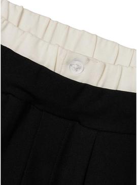 Calças Name It Nallie pretas para menina.