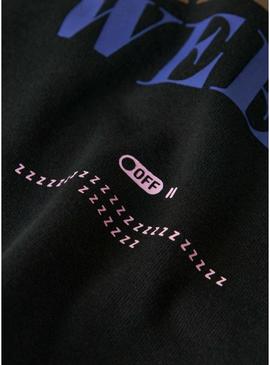 Moletom Name It Fofina preto para menina.