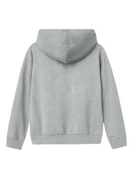 Moletom Name It Fofina cinza para menina