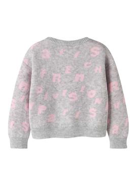 Camisola Name It Foline cinza para menina