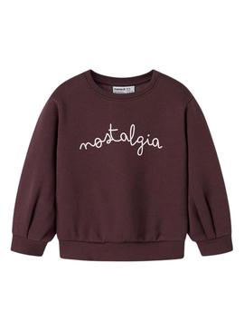 Blusa Name It Fovi granate para menina