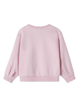 Moletom Name It Fovi rosa para menina.