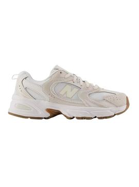 Sapatilhas New Balance MR530 bege para menina.