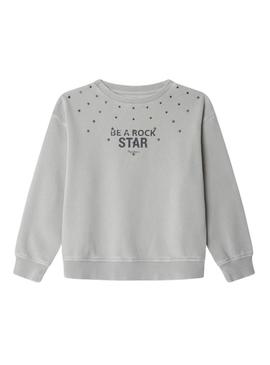 Moletom Pepe Jeans Addy cinza para menina