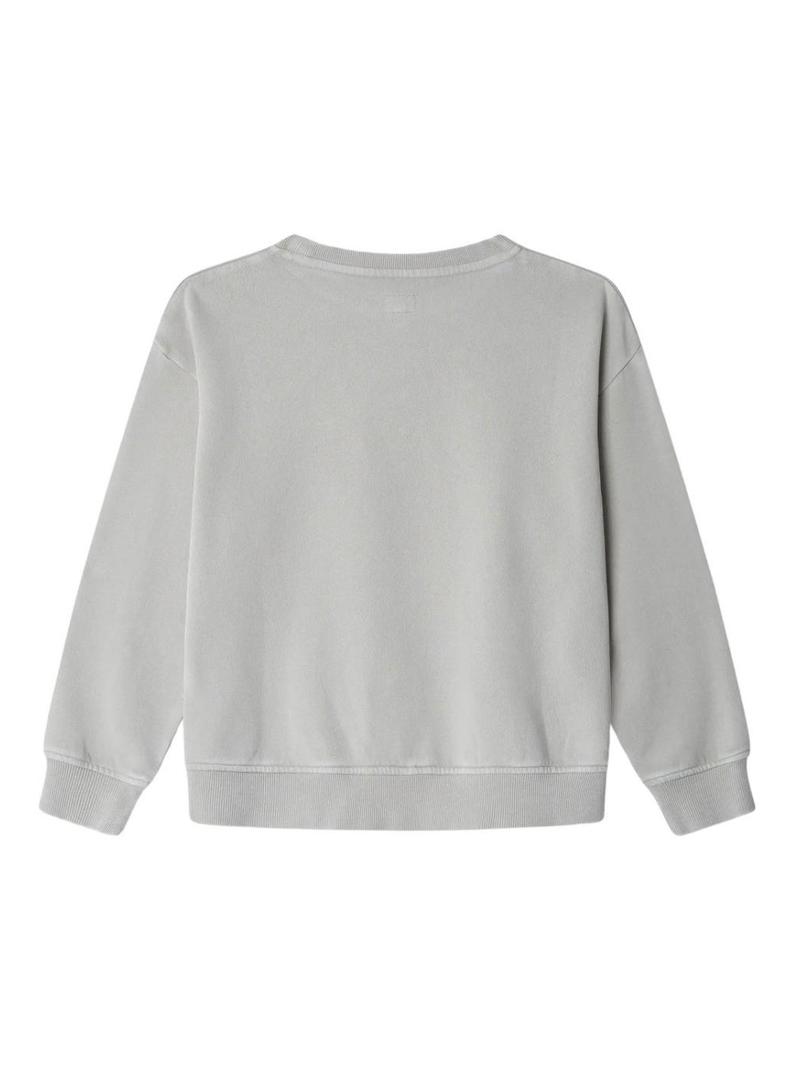 Moletom Pepe Jeans Addy cinza para menina