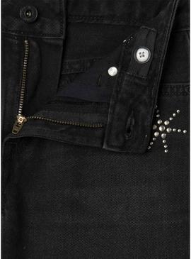 Calça Pepe Jeans Wide Leg preta para menina