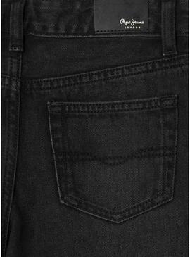 Calça Pepe Jeans Wide Leg preta para menina