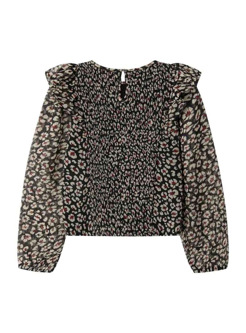 Blusa Pepe Jeans Donabel animal print para menina