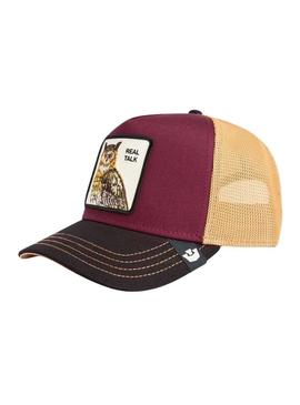 Boné Goorin Bros Real Talk bordô para homem.
