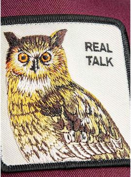 Boné Goorin Bros Real Talk bordô para homem.