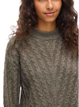 Camisola Vila Virelli de malha torrada para mulher.