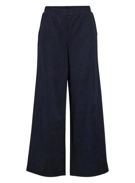 Calça larga marinha Vila Visudas para mulher