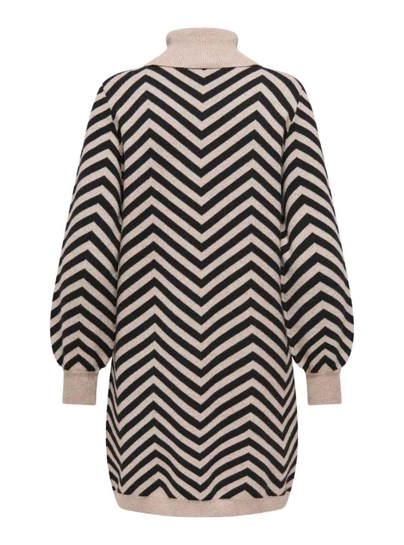 Vestido Only Julia de malha estampada para mulher.