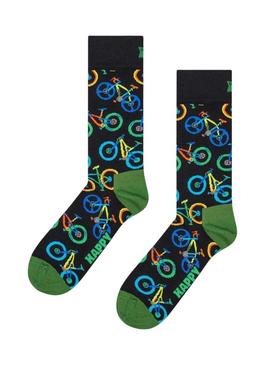Meias Happy Socks Mountain Bike preto.