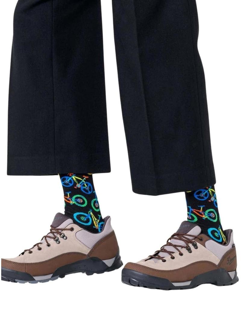 Meias Happy Socks Mountain Bike preto.