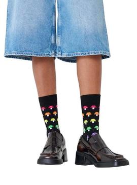 Meias Happy Socks Muschroom preto