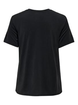 Camiseta Only Free Modal preta para mulher.