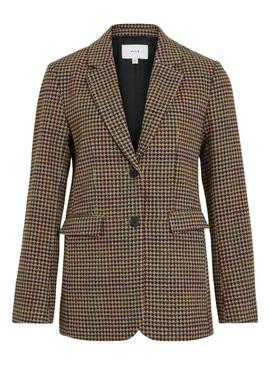Blazer Vila Vihappy xadrez para mulher.