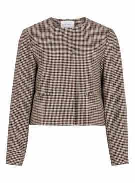 Jaqueta Vila Vienilla xadrez para mulher.