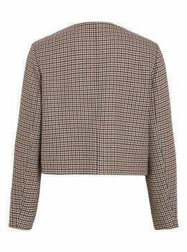 Jaqueta Vila Vienilla xadrez para mulher.