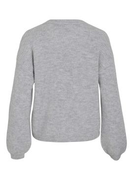Camisola Vila Viretta cinza para mulher