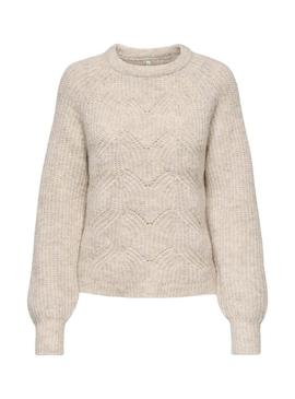 Camisola Gila bege Only para mulher