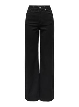 Calça jeans Only Madison Royal preta para mulher.