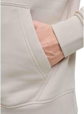 Moletom Jack and Jones Soho bege para homem.