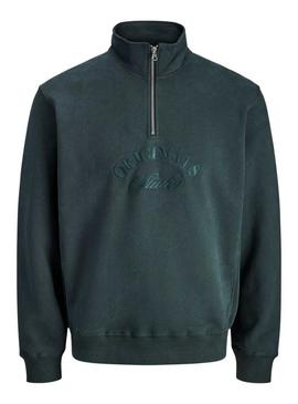 Moletom Jack and Jones Bleecker verde para homem.