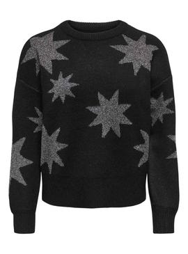 Camisola Only Rosie Glitter preta para mulher