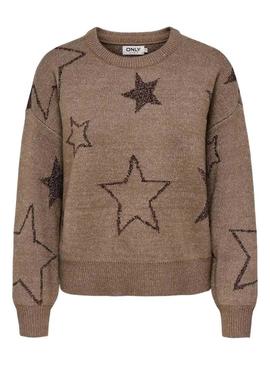 Camisola Only Rosie Glitter torrado para mulher.