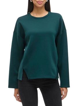 Moletom Vila Visiffi verde para mulher.