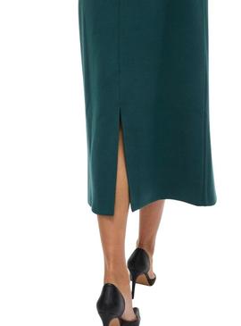 Saia Vila Visiffi midi verde para mulher.