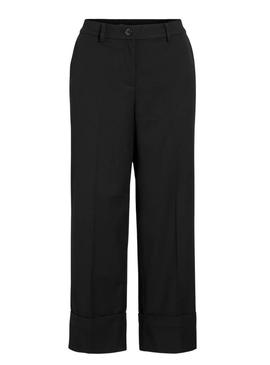 Calça Vila Viellie reta preta para mulher.