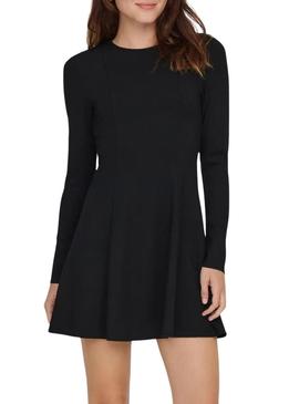 Vestido Only Kenya negro para mulher.